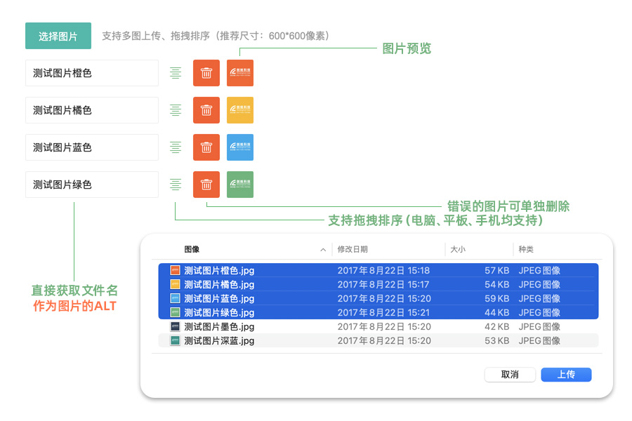 2025版網站后臺多圖上傳功能簡介